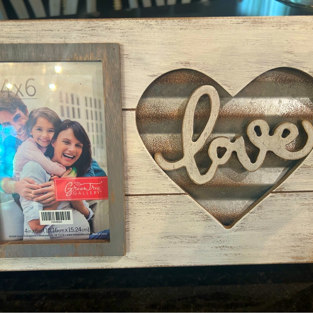 New Farmhouse chic standing picture frame